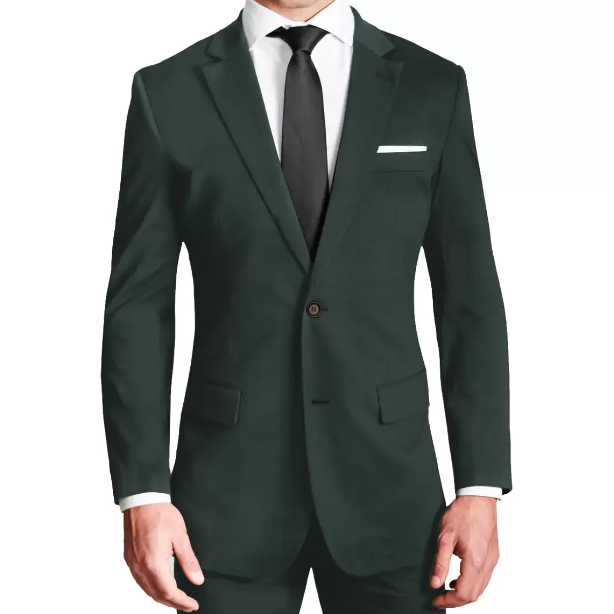 State and Liberty Athletic Fit Stretch Blazer - Solid Hunter Green Flash Sale