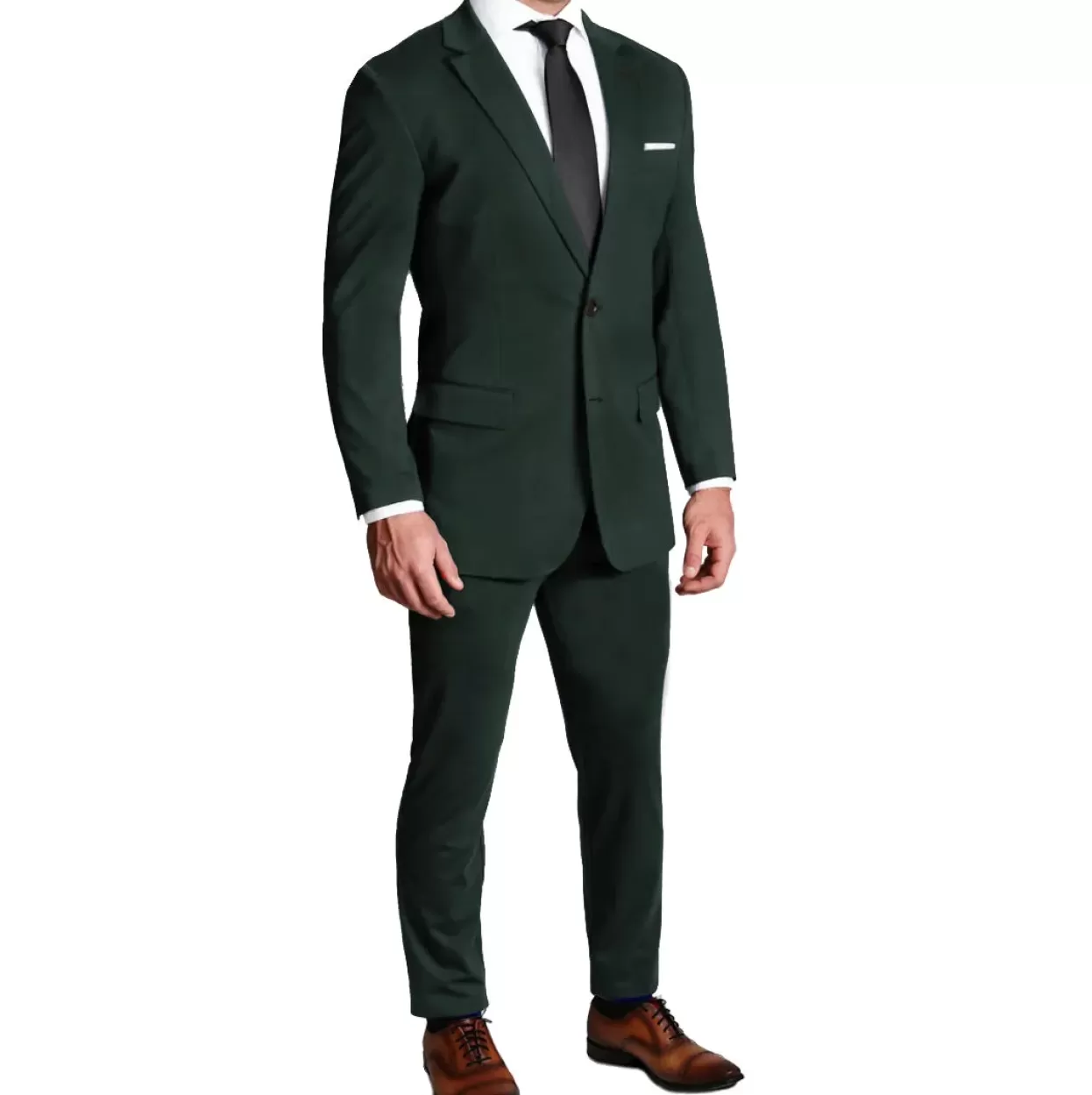 State and Liberty Athletic Fit Stretch Blazer - Solid Hunter Green Flash Sale