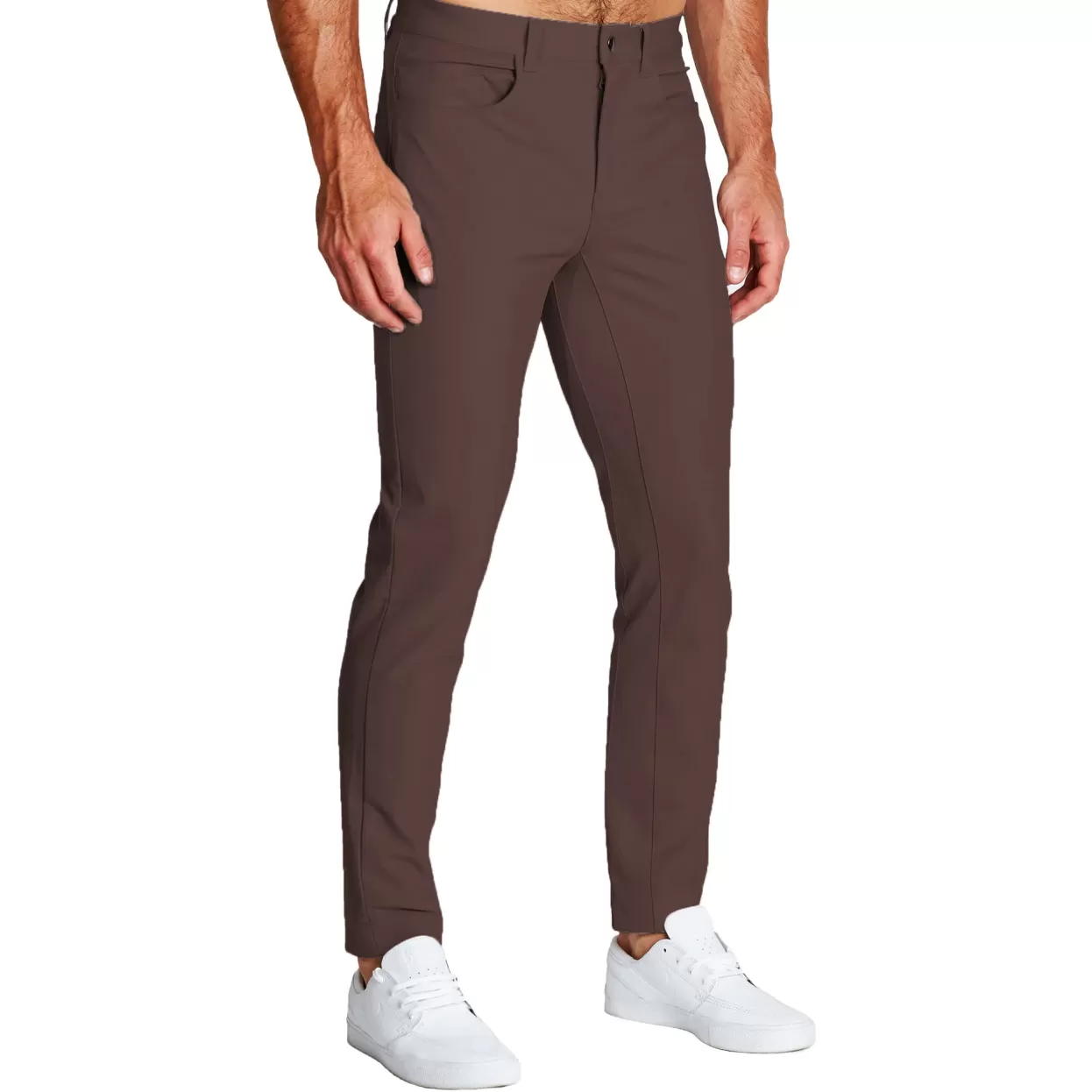 State and Liberty Athletic Fit Stretch Tech Chino - Brown Fashion