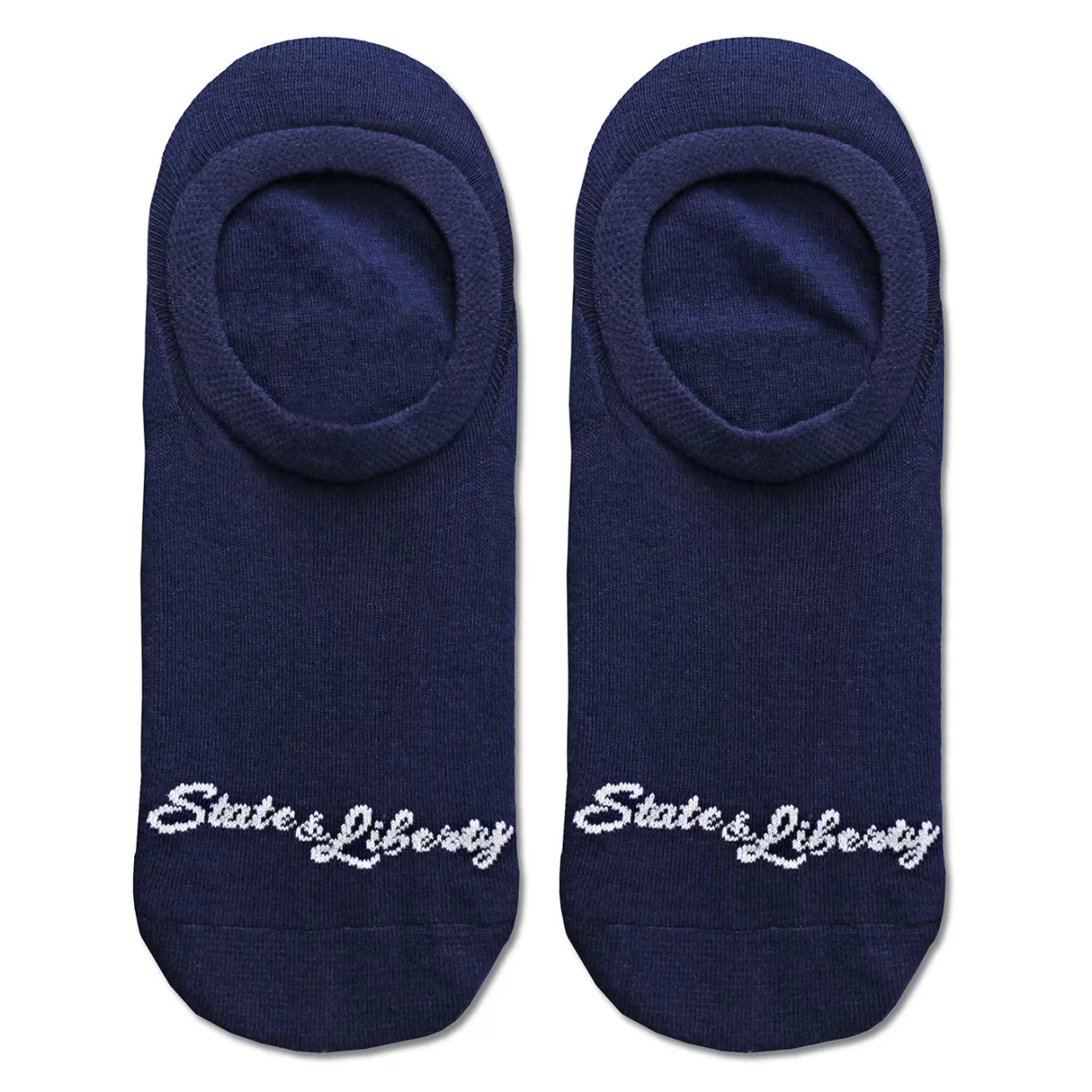 State and Liberty Branded No-Show Socks - Navy Shop