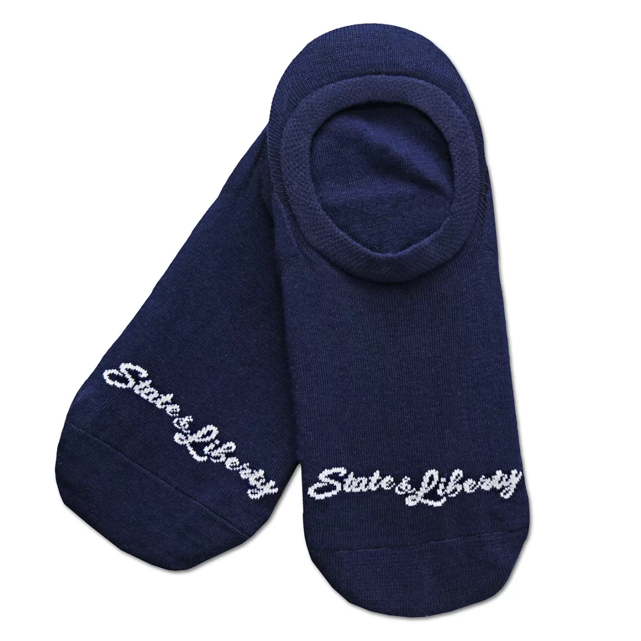 State and Liberty Branded No-Show Socks - Navy Shop