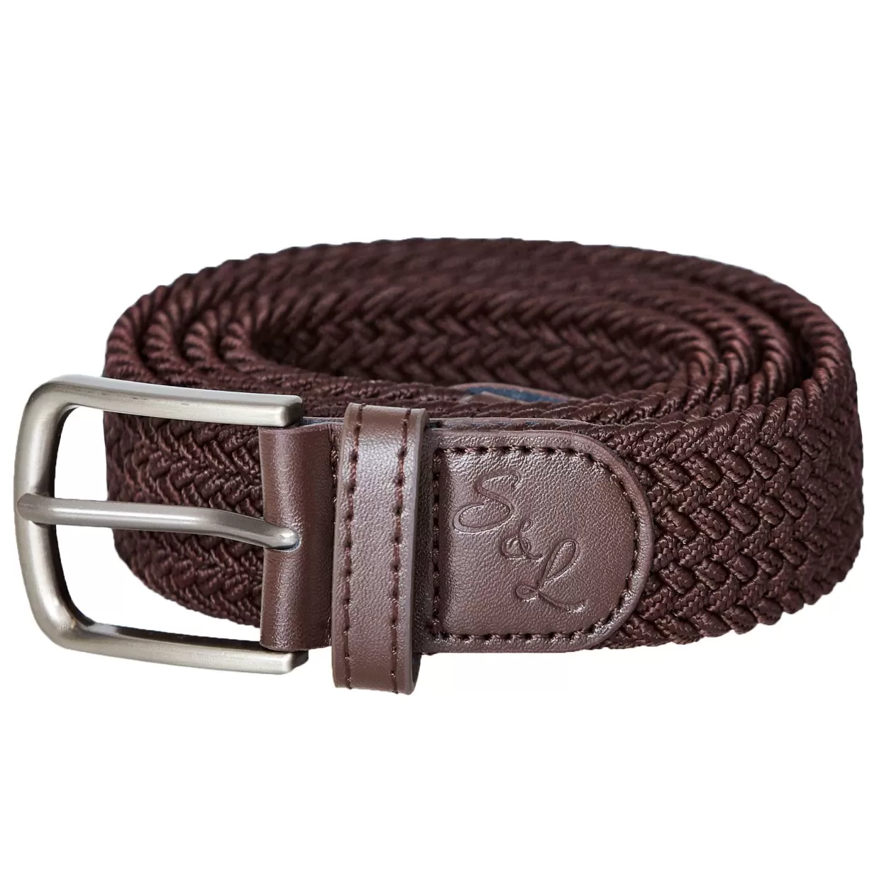 State and Liberty Casual Stretch Belt - Brown New