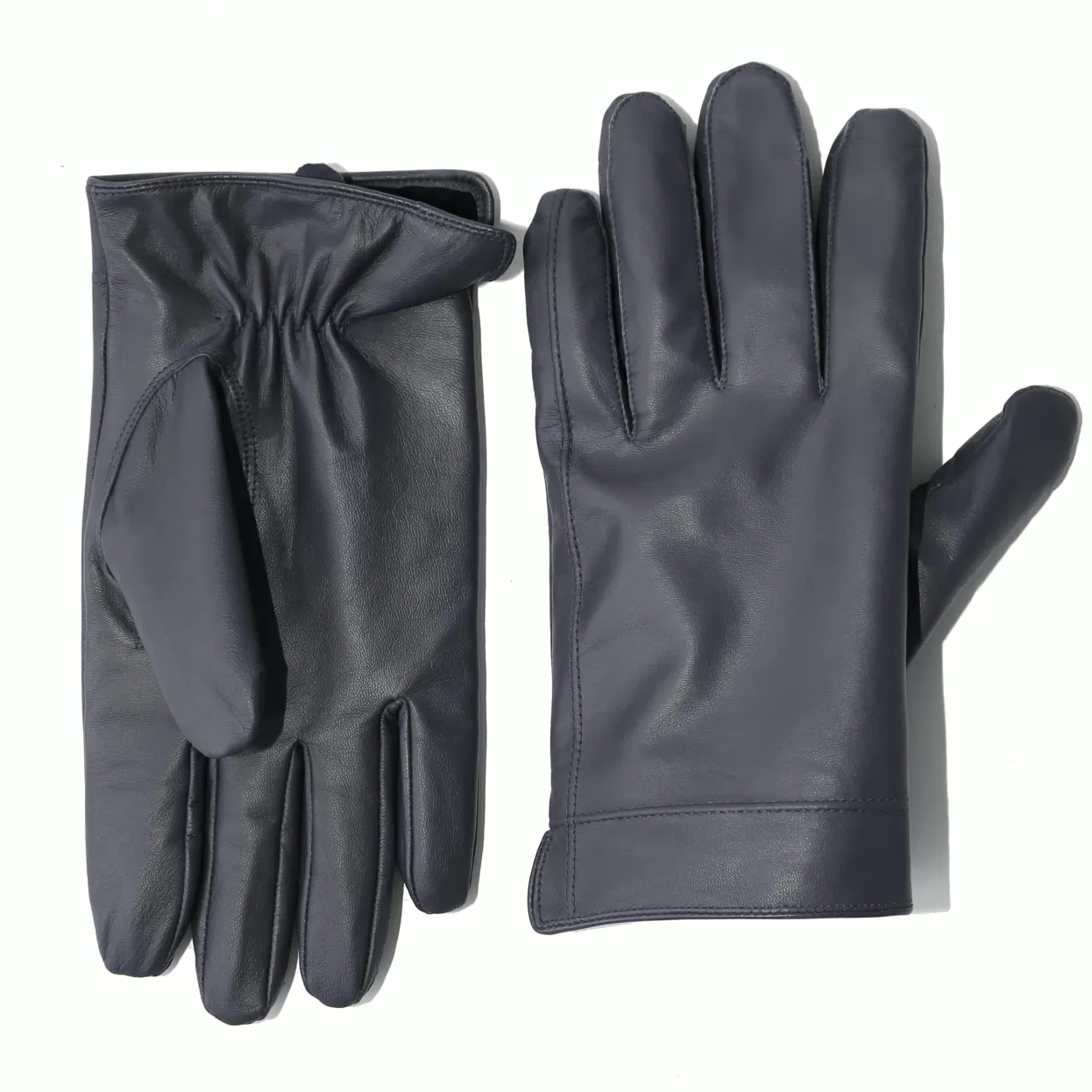 State and Liberty Leather Gloves - Navy Fashion