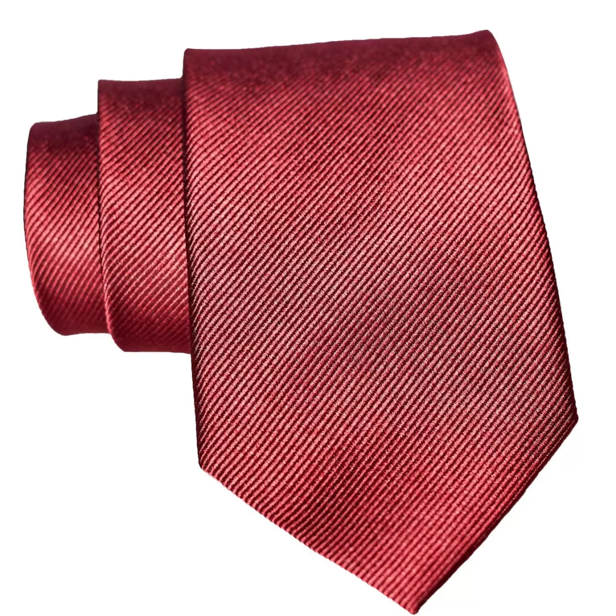 State and Liberty Maroon Woven Silk Tie Flash Sale