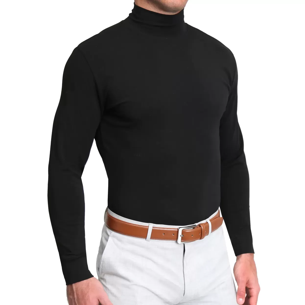 State and Liberty Mock Turtleneck - Black New