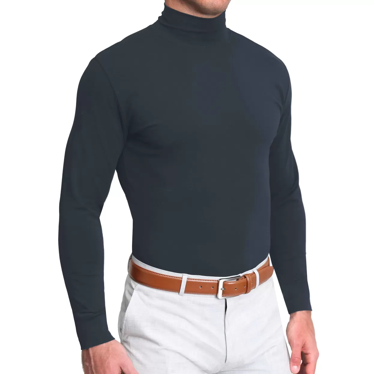 State and Liberty Mock Turtleneck - Navy Discount