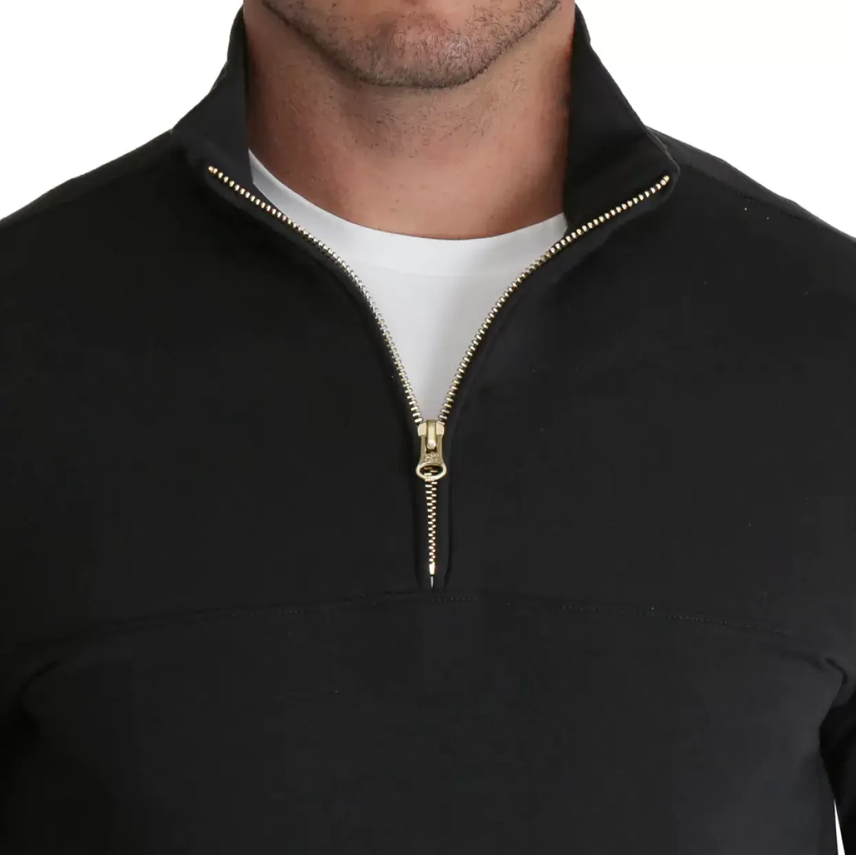 State and Liberty Quarter Zip - Solid Black Shop