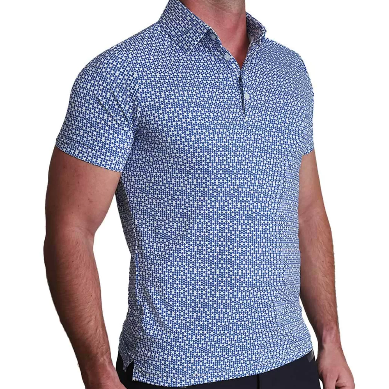 State and Liberty "The Beckham" Geo Royal Blue & White Double Circle Flash Sale