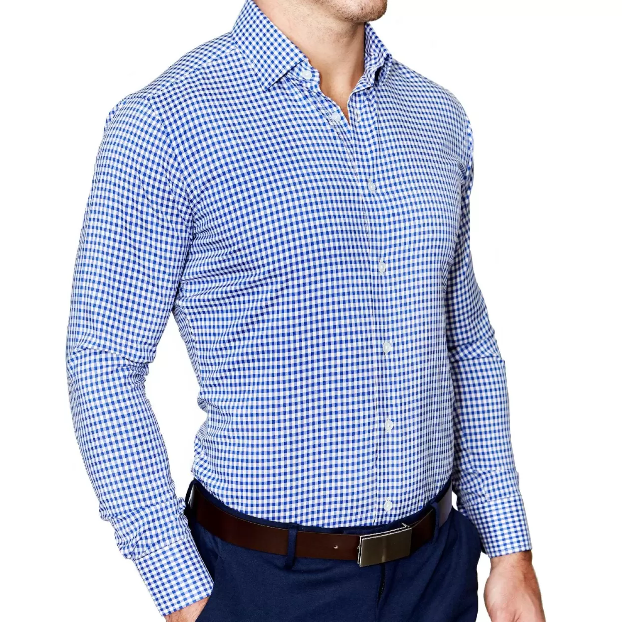 State and Liberty "The Bonino" Blue Gingham Best Sale