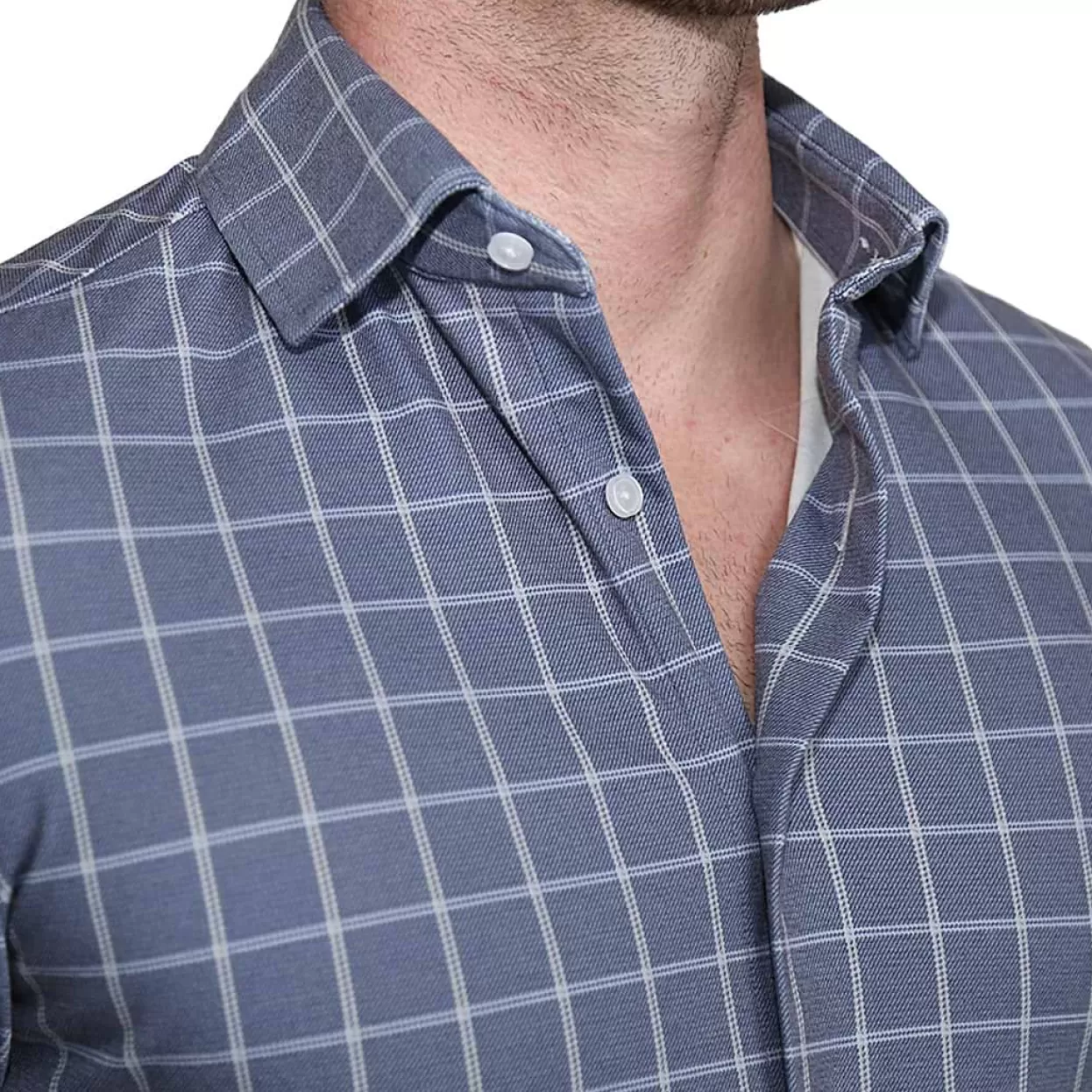 State and Liberty "The Davy" Navy, Light Blue, And Cream Casual Button Down New