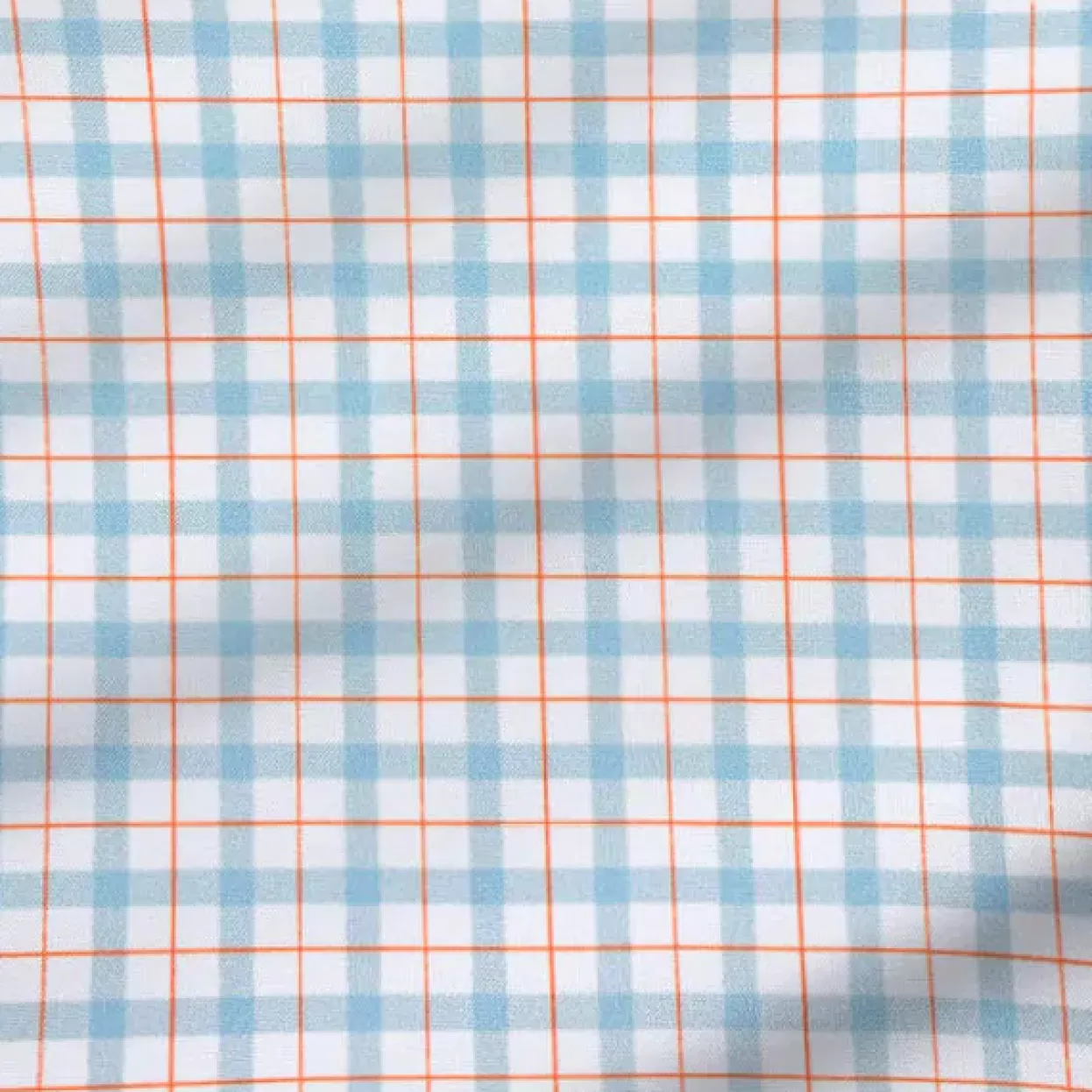 State and Liberty "The Dimitri" Blue Plaid With Orange Windowpane Outlet