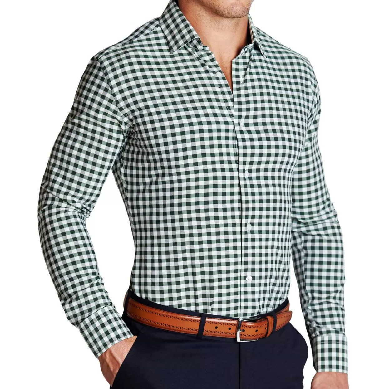 State and Liberty "The Fuller" Forest Green And Black Check Sale