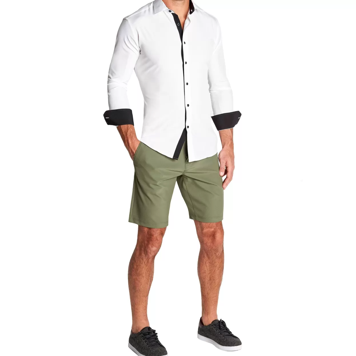 State and Liberty "The Vincent" Solid White With Black Accents Store