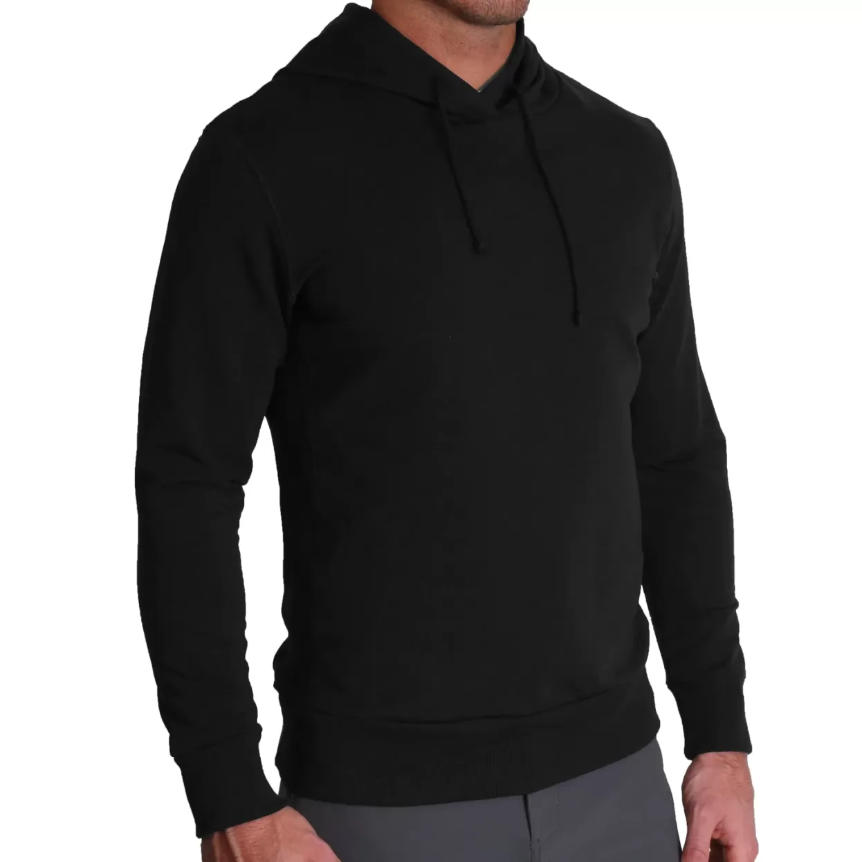 State and Liberty Solid Black Hoodie Outlet